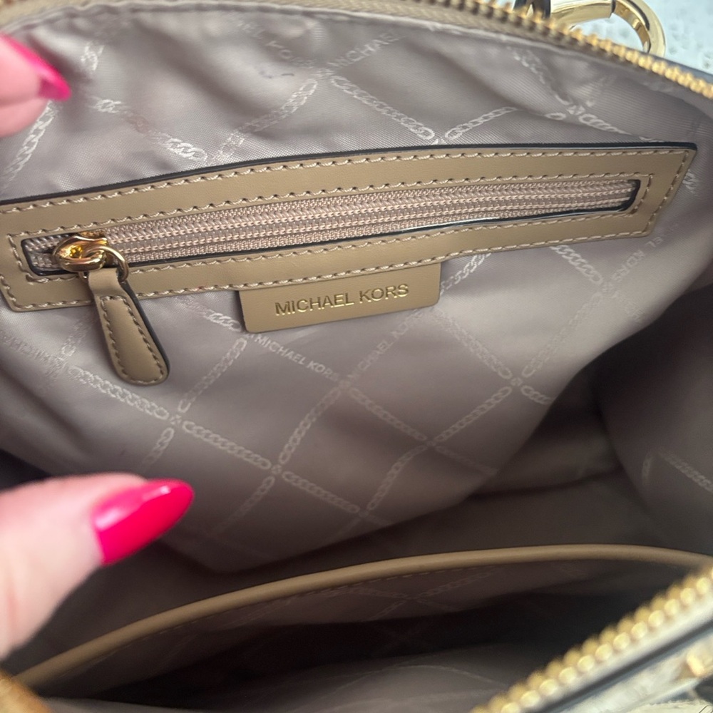 Michael Kors Shiny Gold Satchel - Picture 3 of 5